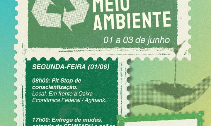 A SEMMADU e a Prefeitura prepararam uma programação especial cheia de ações para cuidar do nosso futuro e do nosso município. Fique por dentro e participe com a gente: