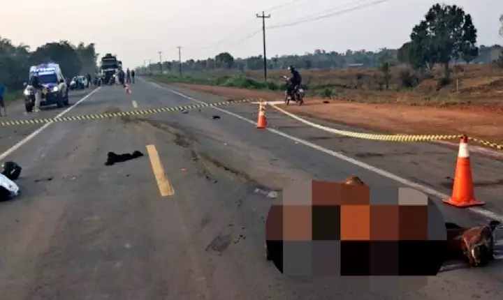 Acidente Motociclista morre após colisão com cavalo na BR-364