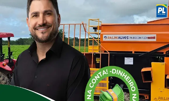 Apoio à produção - Jean Mendonça reforça apoio a produção rural com nova recolhedora de café para Nova Estrela