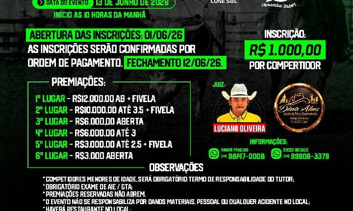 ARENA PREPARADA. DUPLAS A POSTOS. O SHOW VAI COMEÇAR!