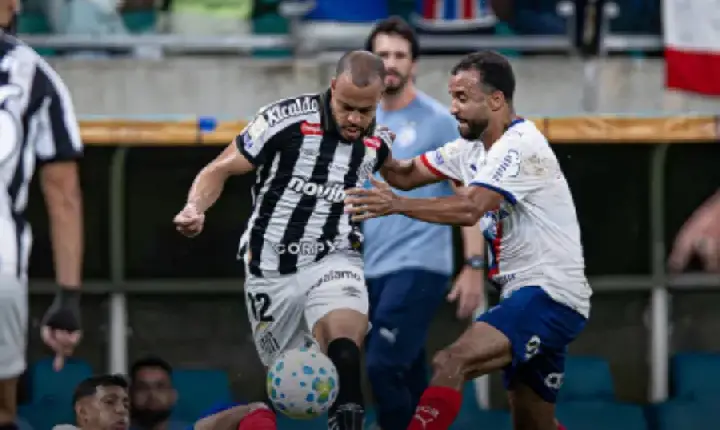 Brasileirão: Santos sai na frente, mas Bahia arranca empate no fim