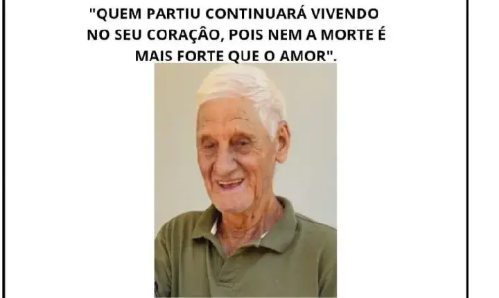 cidade Nota de pesar pelo falecimento de Mariano Salvi