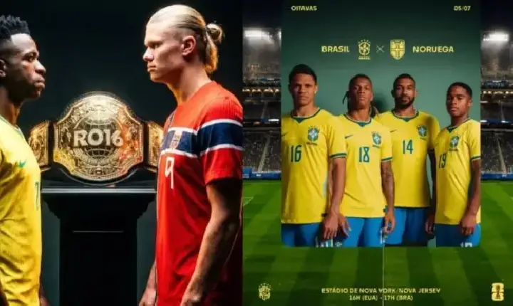 Copa2026 - Brasil joga domingo às 17h contra a Noruega