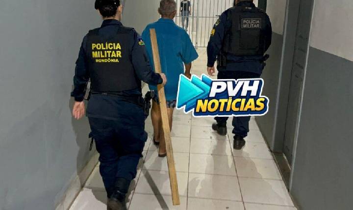 DONO DE HOTEL: Idoso é preso acusado de usar pedaço de madeira e foice para agredir esposa – Veja Vídeo