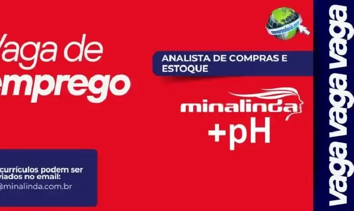 Emprego - Vaga de Emprego | Analista de Compras e Estoque – Água Mineral Minalinda