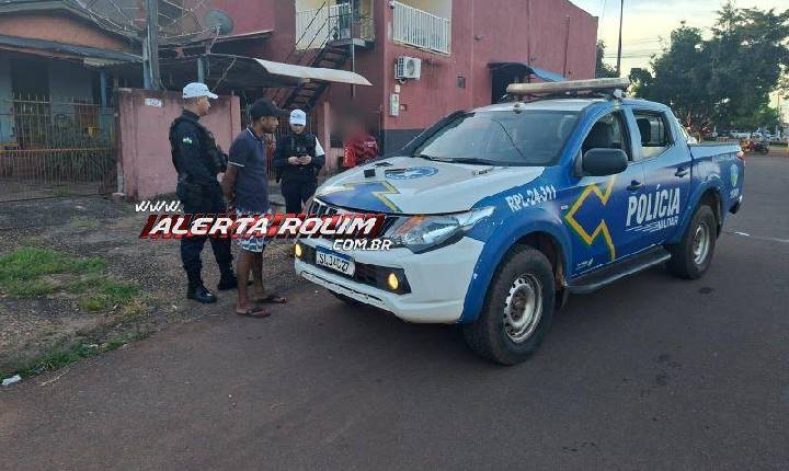 Foragido da Justiça por crime de roubo foi preso pela PTRAN da PM, em Rolim de Moura - vídeo