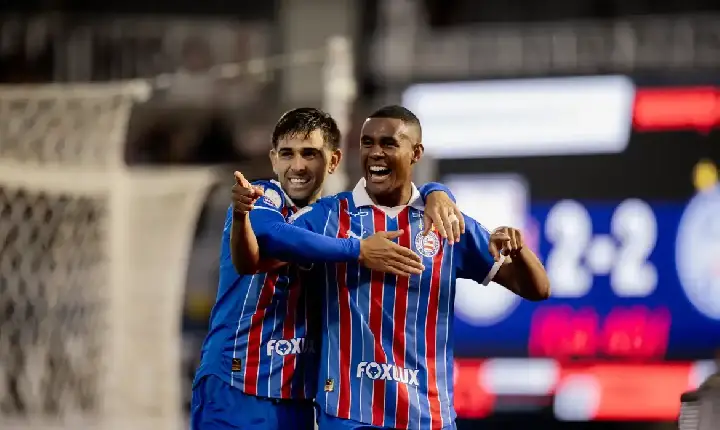Futebol -  Bahia abre 26ª rodada do Brasileirão com triunfo sobre o Bragantino