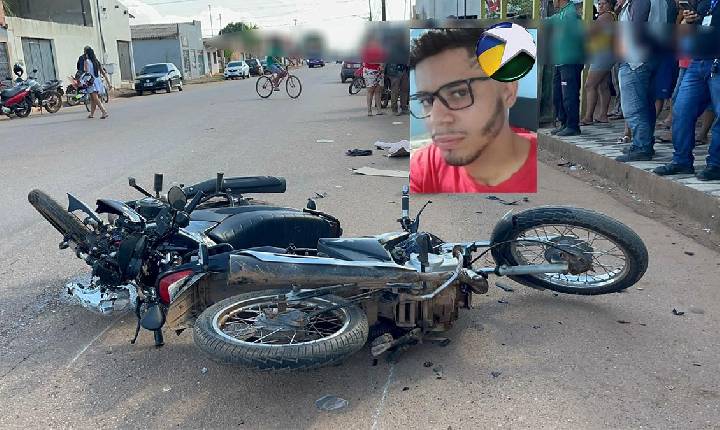 Geral- Colisão entre motocicletas deixa jovem morto e outro gravemente ferido em Porto Velho