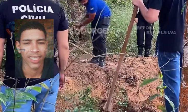 Jovem é morto com o próprio cadarço por “amigos” ligados a facção e enterrado em cova; vídeo