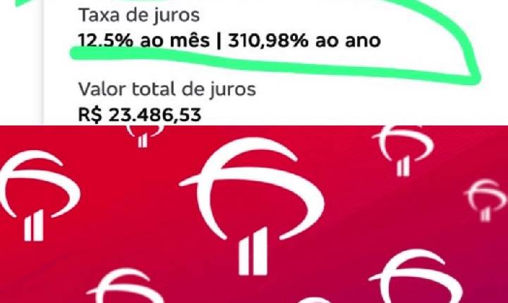 Nem agiota Juros do cartão Bradesco vão a 12,5% ao mês, 311% ao ano