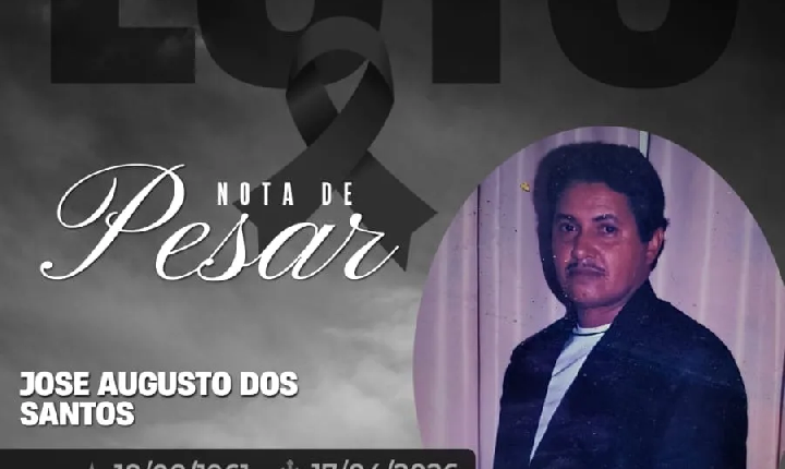 NOTA DE PESAR: JOSE AUGUSTO DOS SANTOS