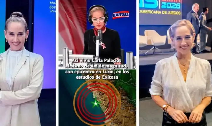 Notícias - Apresentadora peruana mantém a calma durante forte tremor de terra ao vivo e tranquiliza público