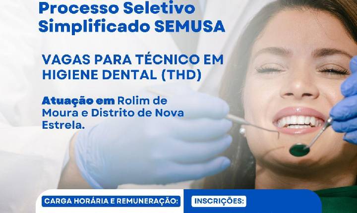 OPORTUNIDADE NA SAÚDE: PROCESSO SELETIVO SEMUSA