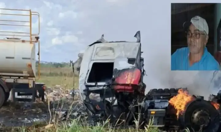 Polícia Acidente entre carretas e viatura mata duas pessoas na BR-174