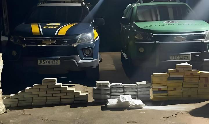 Polícia - BPFRON e PRF apreendem mais de 190 kg de drogas após tentativa de fuga na BR-364 em Porto Velho