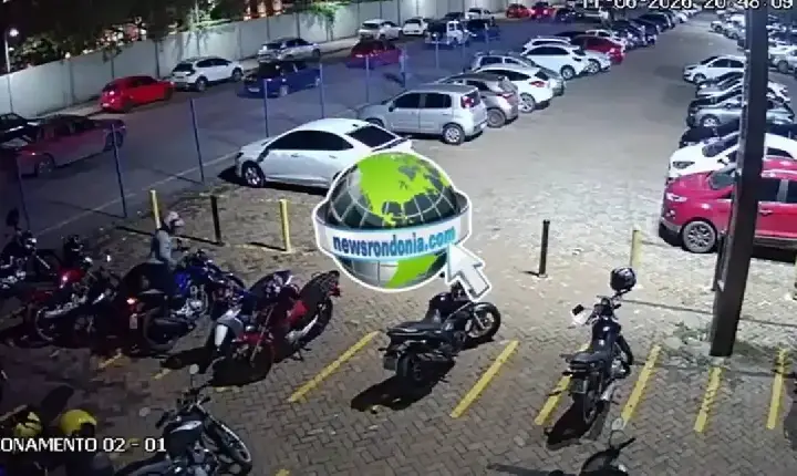 Polícia - Câmeras flagram furto de motocicleta no bairro Jardim Eldorado