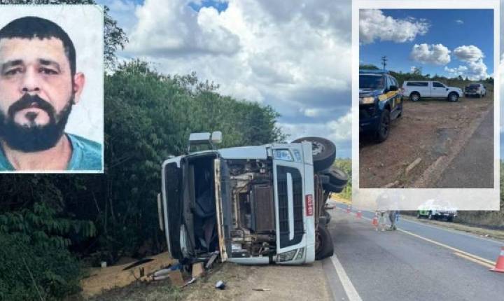 Polícia - Caminhoneiro morre após tombamento de carreta na BR 364