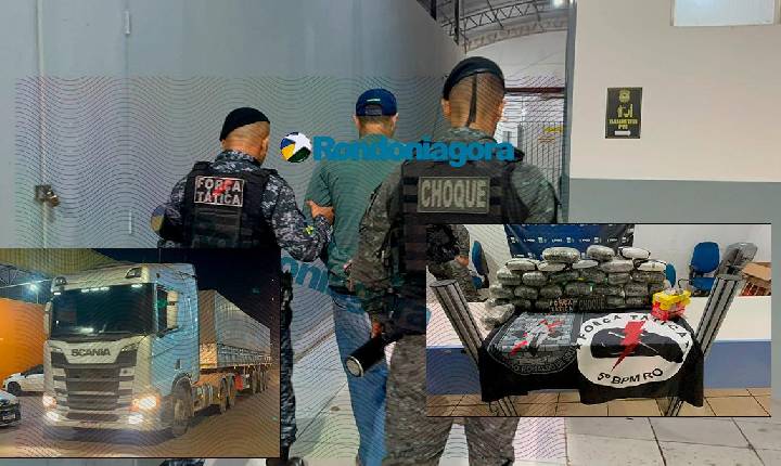 Polícia - Cão detectou: caminhoneiro é preso com 35 kg de drogas escondidos em carga de soja na BR-364