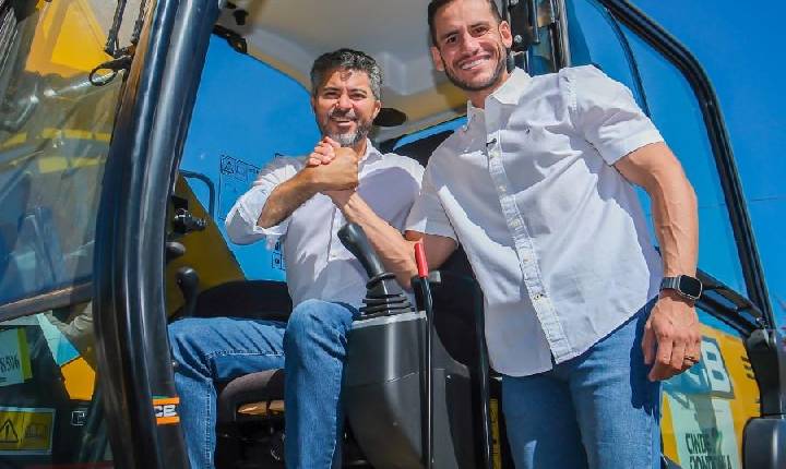 Política - Marcos Rogério destina recursos e Ji-Paraná recebe máquinas para reforçar obras urbanas e estradas rurais