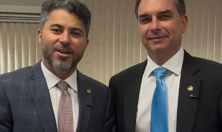 PRÉ-CANDIDATO  AO GOVERNO - Flávio Bolsonaro destaca Marcos Rogério e defende parceria com Rondônia
