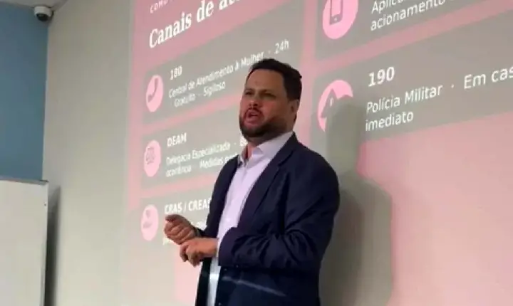 PRÉ-CANDIDATO - Samuel Costa palestra para mulheres vítimas de violência doméstica e reforça importância da rede de apoio em Rondônia