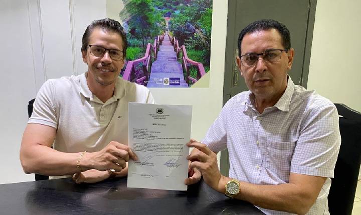 Prefeito Aldo Júlio assina ordem de serviço para reforma do refeitório da Escola Alternir Tavares 