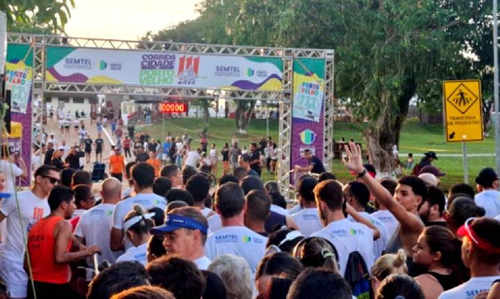 PROGRAMAÇÃO - Corrida do Aniversário de Porto Velho reúne esporte, solidariedade e música