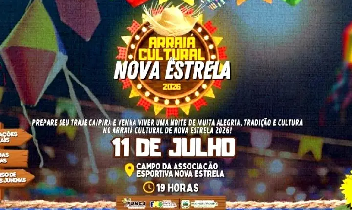 ROLIM DE MOURA - Arraiá Cultural de Nova Estrela promete uma noite de tradição, cultura e alegria