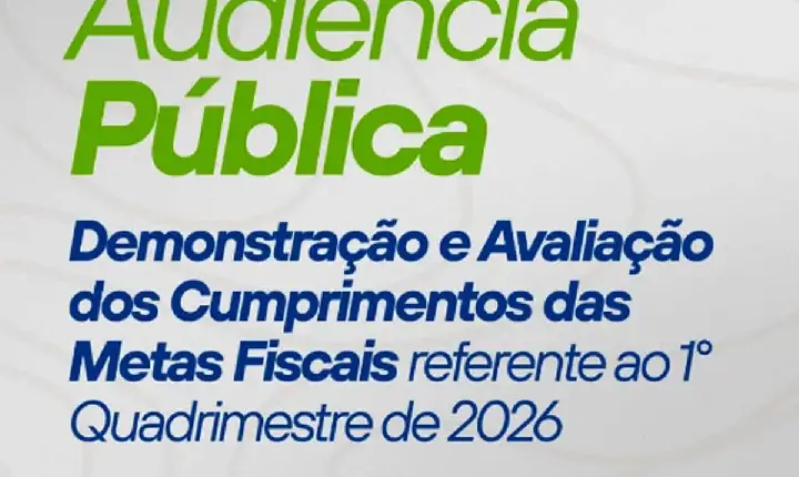 ROLIM DE MOURA - Prefeitura convida população para Audiência Pública referente ao 1º Quadrimestre