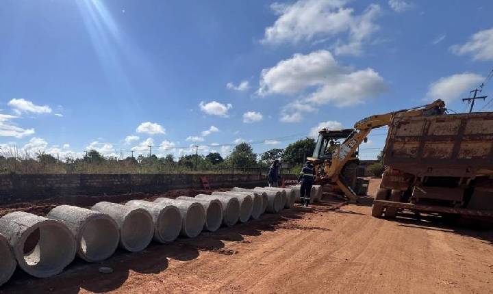 Rondônia -  Porto Velho amplia obras de drenagem e instala mais de 2,6 mil manilhas no primeiro semestre de 2026