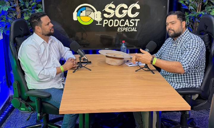 Samuel Costa apresenta propostas para a saúde mental e é destaque em entrevista ao podcast da SGC Rondônia durante a Expojipa 2026