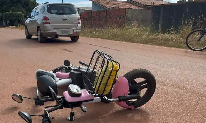 Terceiro acidente com bicicleta elétrica em menos de uma semana é registrado em Rolim de Moura