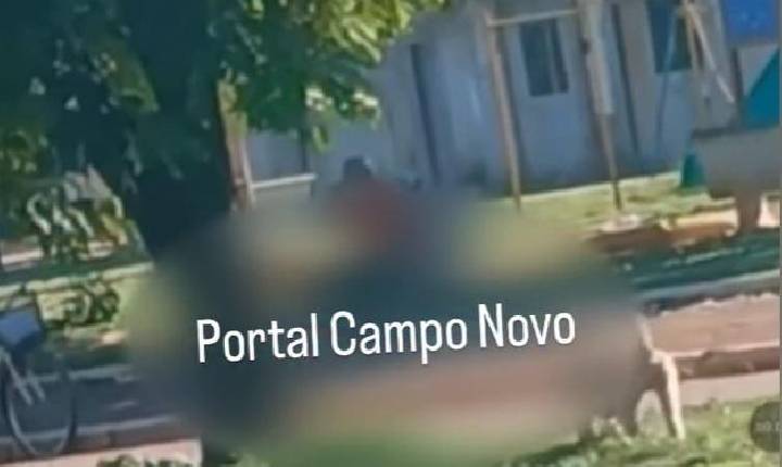 TESÃO INSANO - Tarado é flagrado ‘se tocando’ em praça na frente de crianças em MT; vídeo
