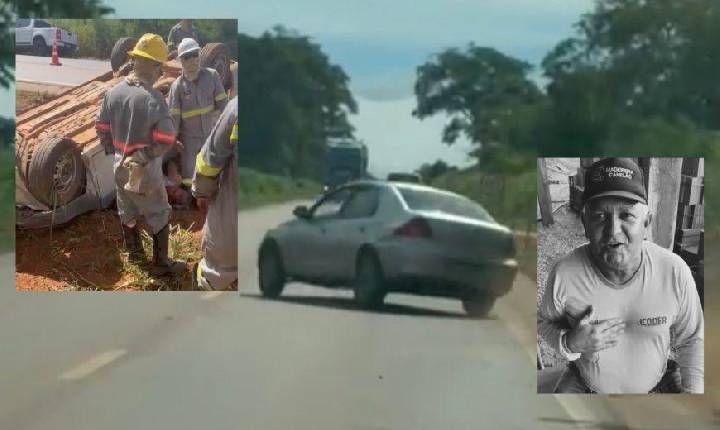TRISTEZA - Senhor envolvido em grave acidente no Anel Viário morre em Rondonópolis; vídeo mostra o capotamento