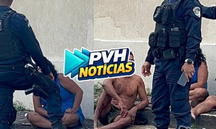 URGENTE: Morador de rua é agredido a pauladas pela mulher em feira livre