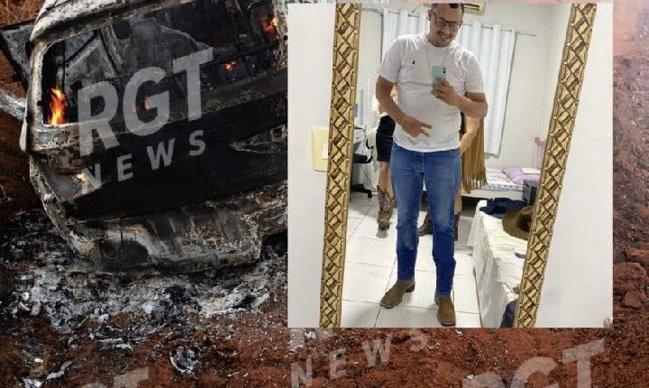 VÍDEO - Corpo carbonizado encontrado em veículo pode ser de motorista de aplicativo em Rondonópolis