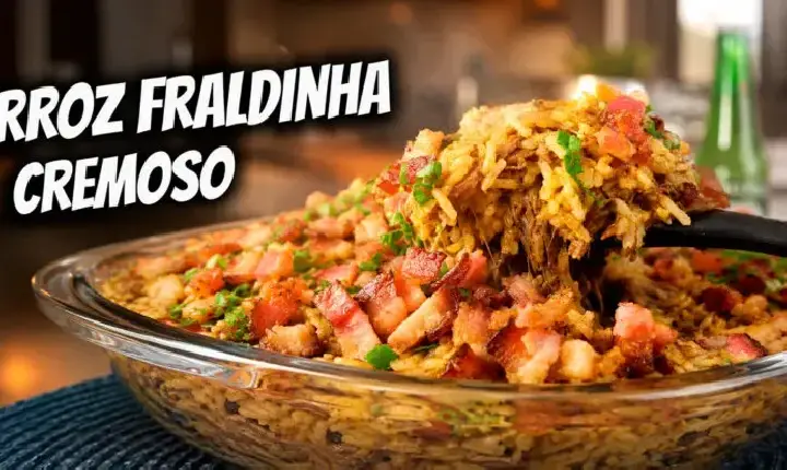 Vídeo - Culinária -  Arroz de fraldinha cremoso: sabor que conquista!