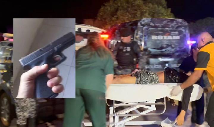 VÍDEO - 'EU GOSTO É ASSIM, AMOSTRADINHO' - Vídeo mostra faccionado com armas desafiando policiais horas antes de ter o CPF cancelado em MT