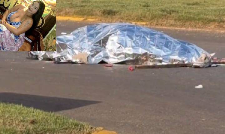 VÍDEO - Jovem morre na hora após moto atingir caminhão em cruzamento em MT; imagens fortes