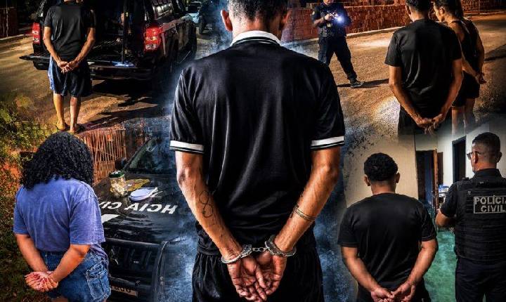 VÍDEO - Tribunal do crime da facção entra na mira da PC em megaoperação em MT; veja prisões
