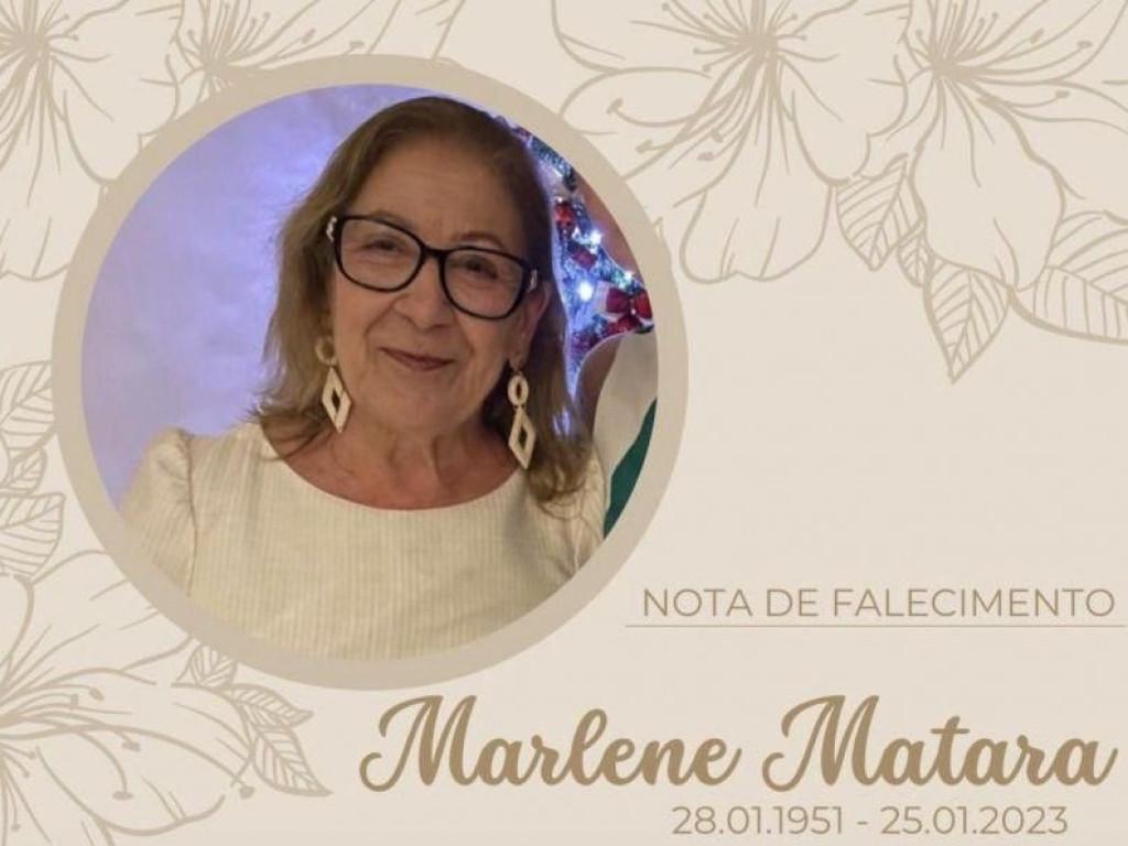 NOTA DE PESAR- ROLIM DE MOURA: Nota de falecimento de Marlene Matara