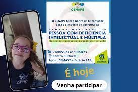 Cenape convida população para o Simpósio da Semana Nacional da Pessoa com Deficiência