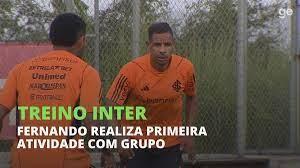 Esportes - Fernando participa do primeiro treino com o Inter! Veja