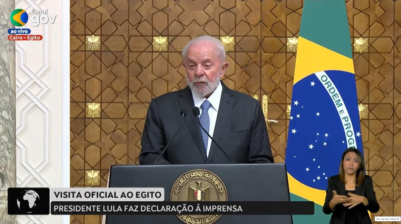 Mundo- Lula ataca Israel em encontro com ditador egípcio