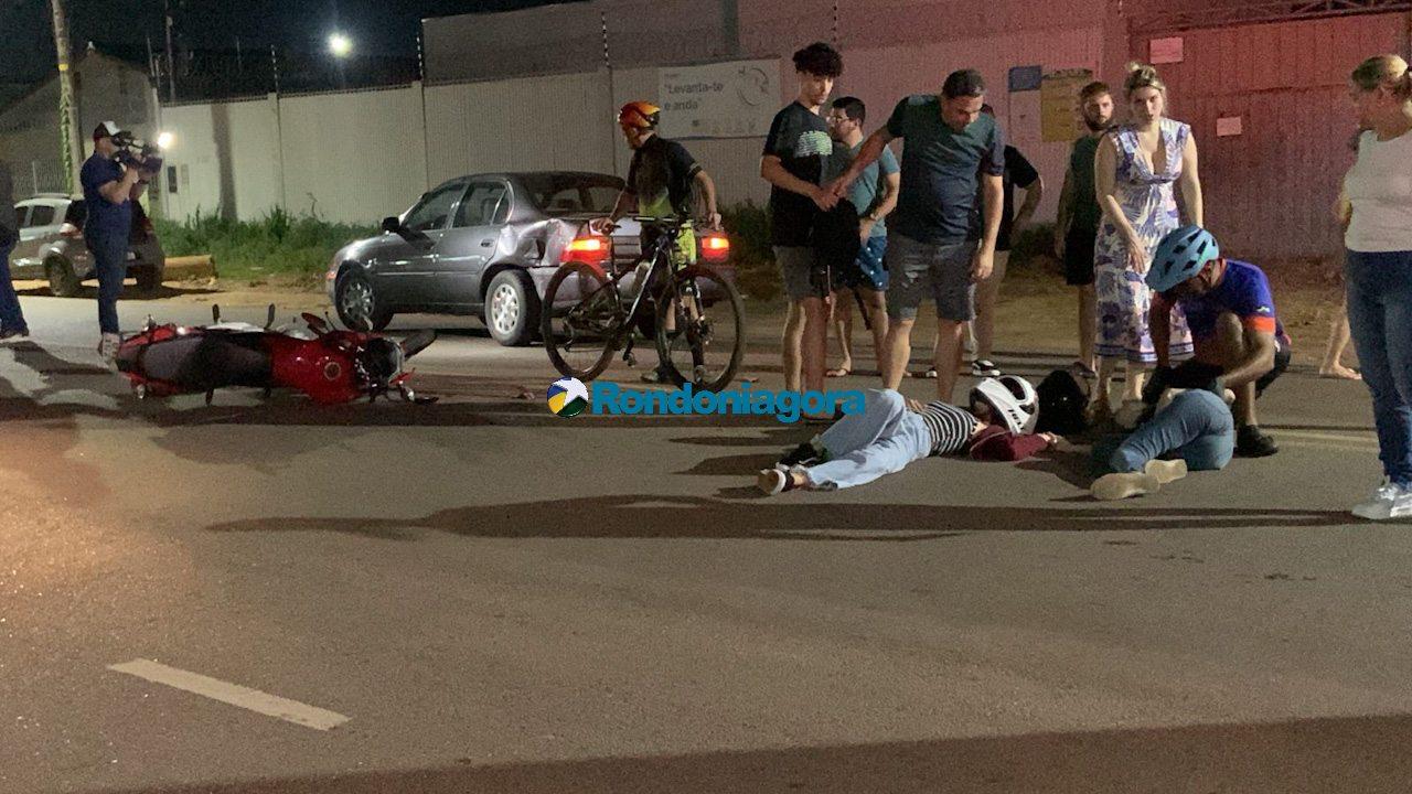 Polícia - Corolla faz conversão e causa grave acidente com duas mulheres feridas