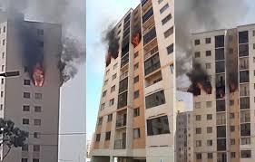 Vídeo - VALPARAÍSO DE GOIÁS - Tragédia: vítimas fatais pularam de apartamento em chamas