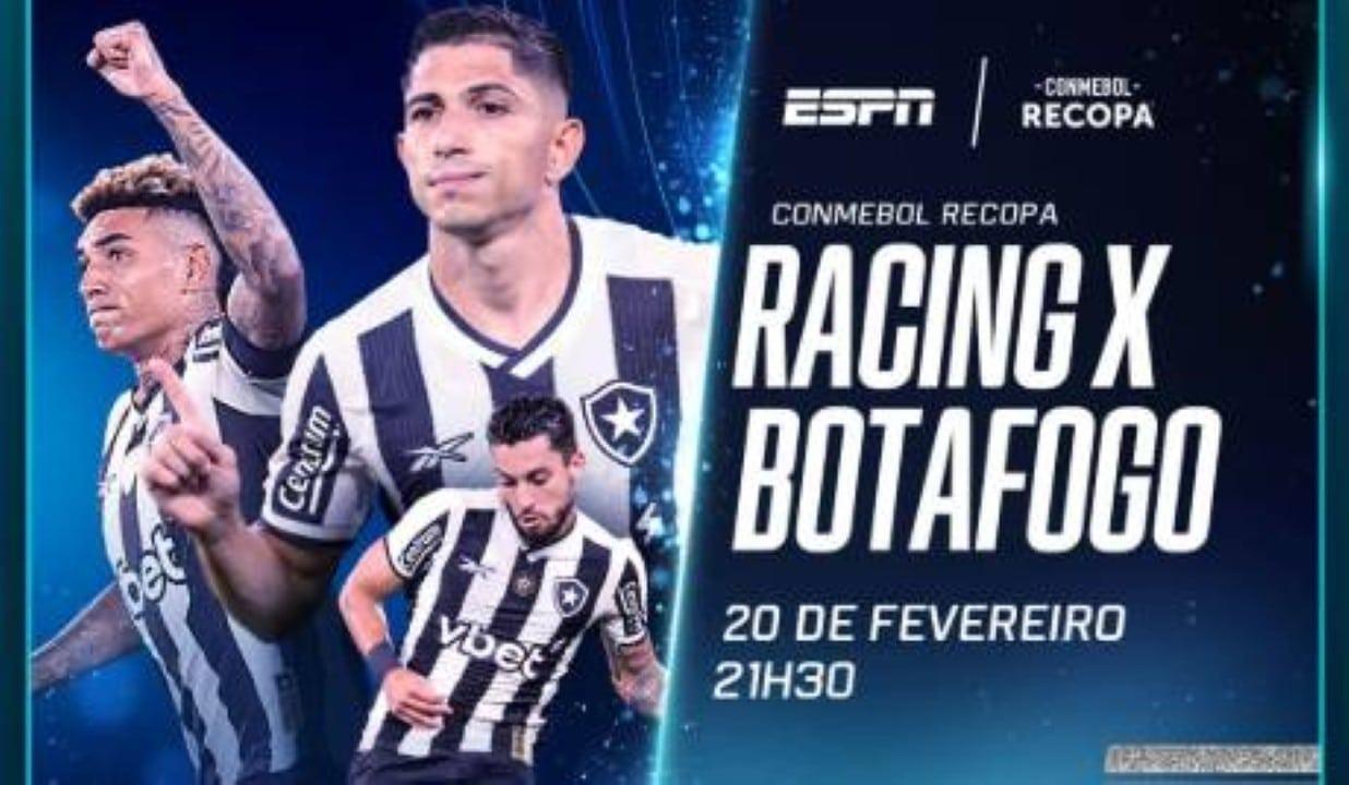 Racing x Botafogo - Botafogo estreia na Recopa Sul-Americana em busca de título inédito