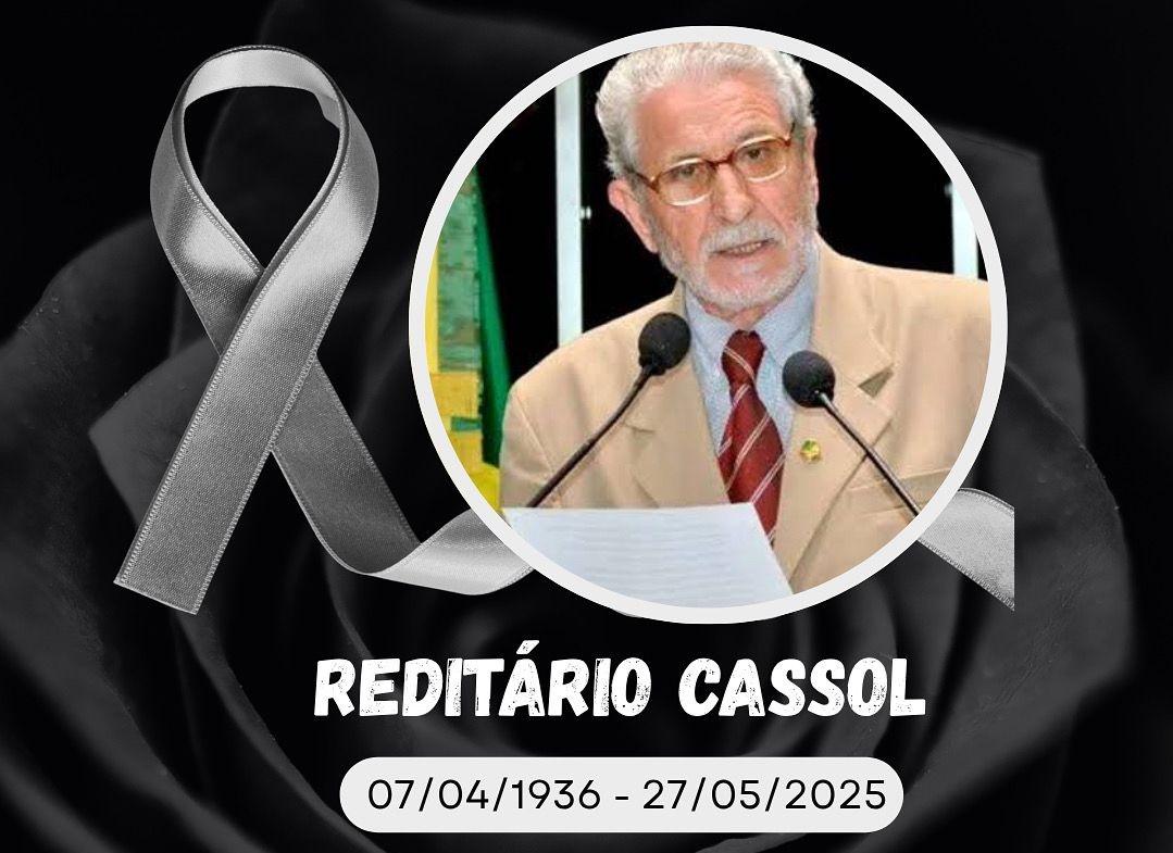 Câmara Municipal de Rolim de Moura manifesta profundo pesar pelo falecimento do senhor Reditário Cassol, aos 89 anos