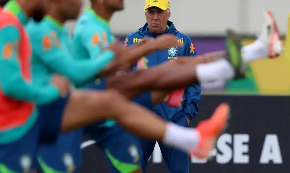 Esportes-Brasil enfrenta Equador na estreia do italiano Carlo Ancelotti
