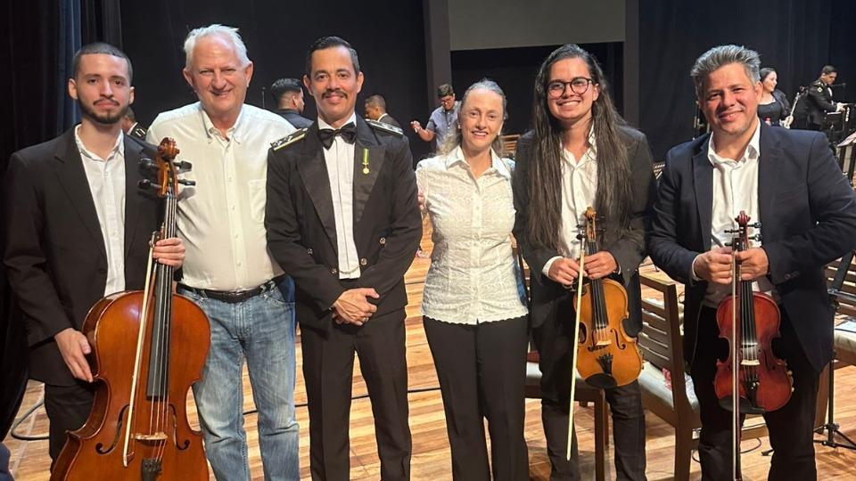 Rondônia -  Airton Gurgacz prestigia celebração dos 81 anos da Banda de Música da Polícia Militar de Rondônia